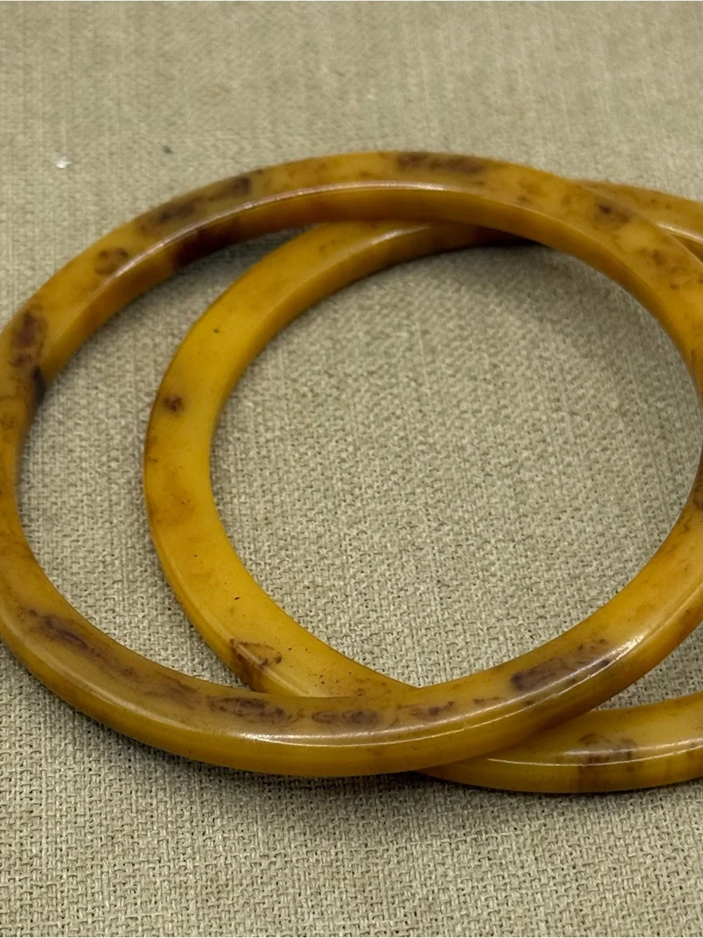 Set of two Mississippi Mud Bakelite Bangle Bracelet Vintage